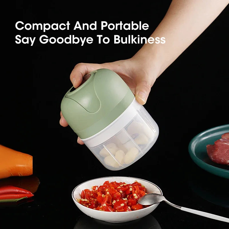 Mini Electric Garlic Chopper USB Grinder