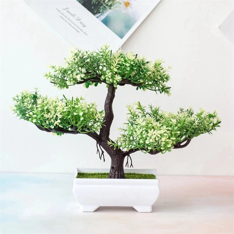 Artificial Bonsai Tree Potted Home Decor