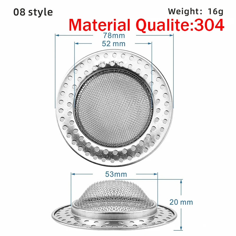 Stainless Steel Mesh Sink Strainer Filter