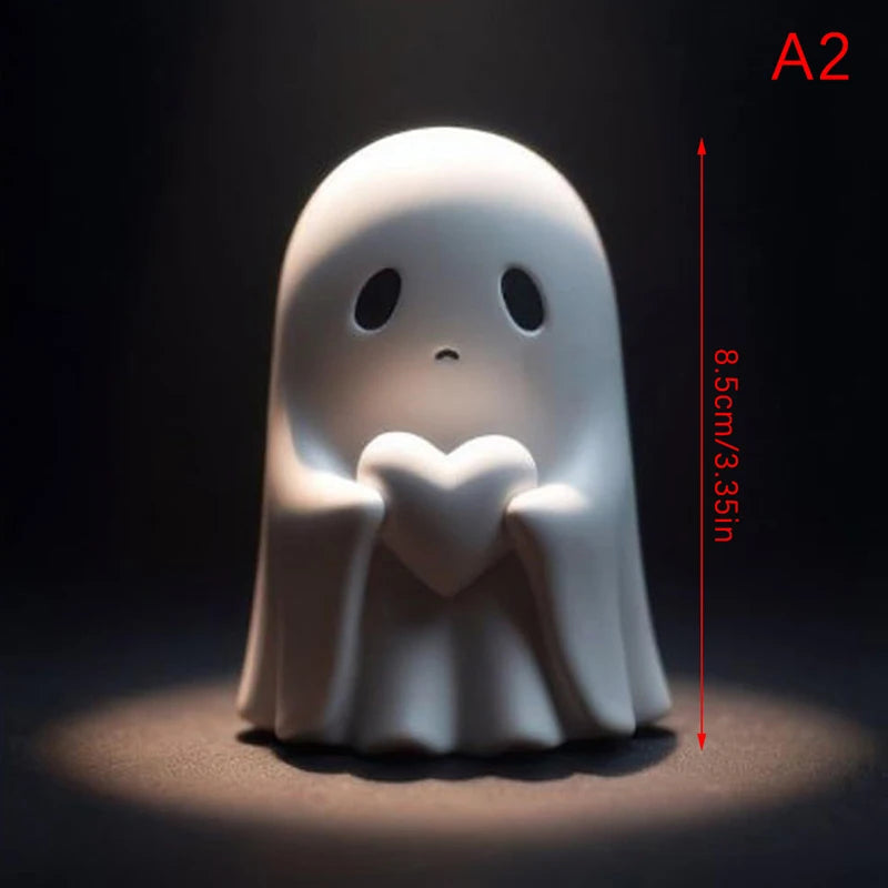 Cute Middle Finger Ghost Figurine Decoration