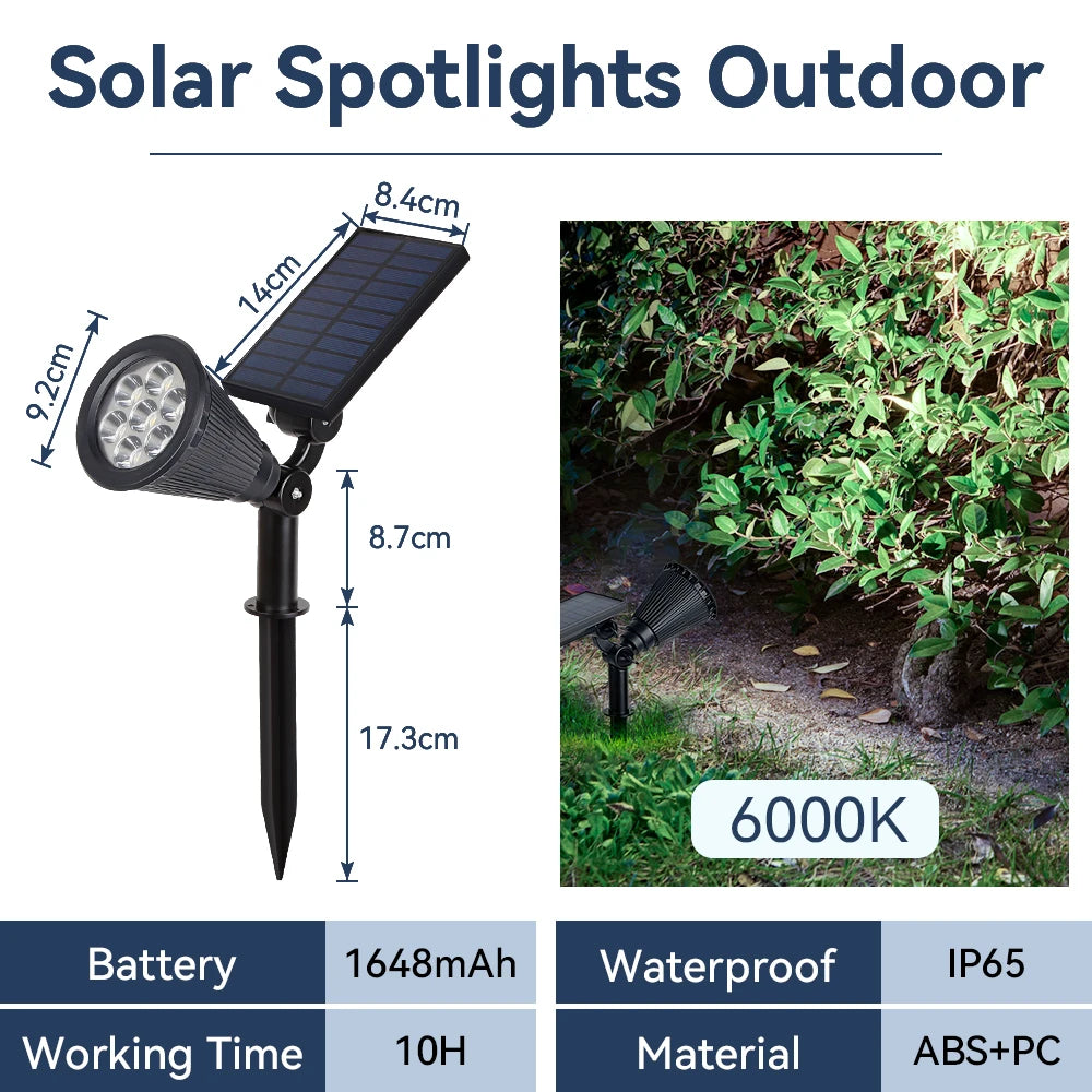 Adjustable Solar LED Waterproof Garden Lights