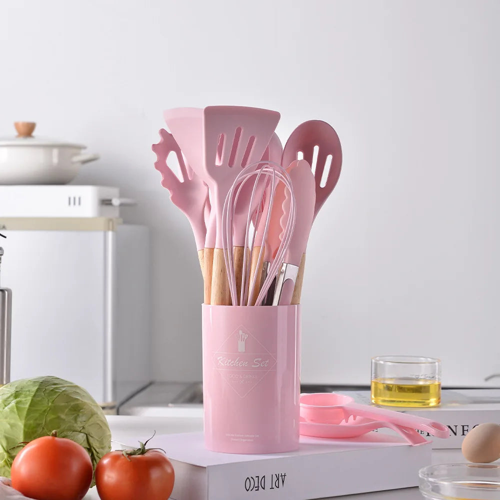 12PCS Silicone Kitchen Utensils Set