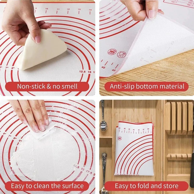 Non-Stick Silicone Baking and Kneading Mat