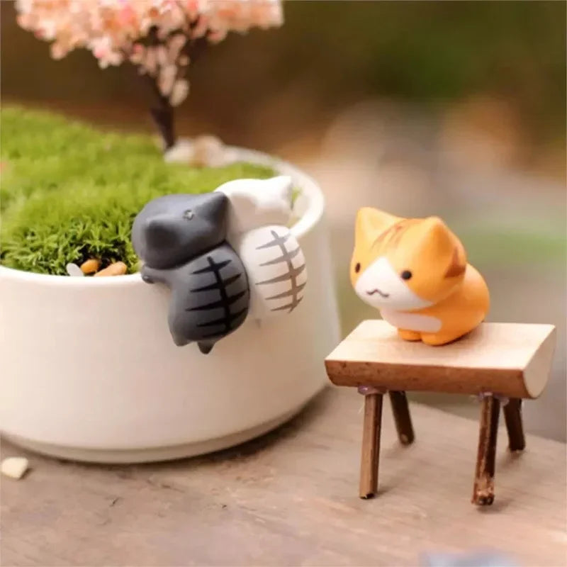 Cartoon Lucky Cat Mini Garden Decor