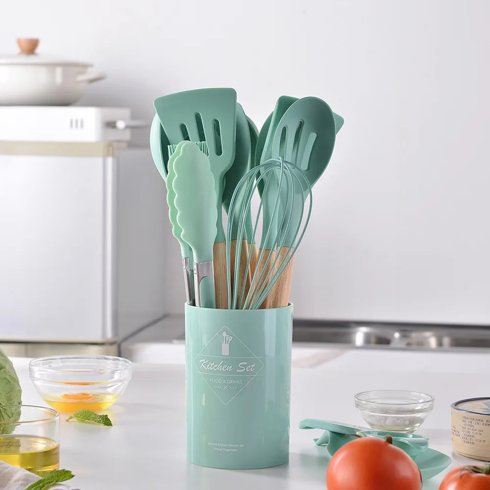 12PCS Silicone Kitchen Utensils Set