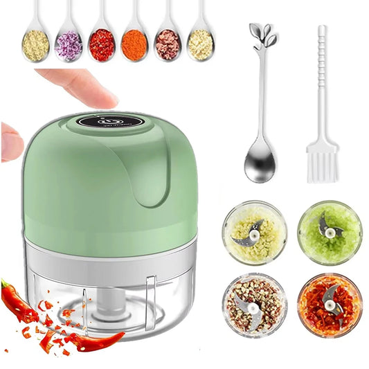 Mini Electric Garlic Chopper USB Grinder