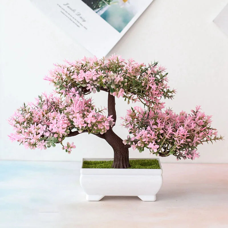 Artificial Bonsai Tree Potted Home Decor