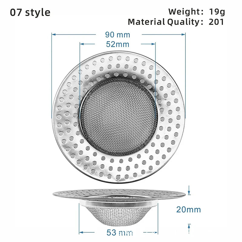 Stainless Steel Mesh Sink Strainer Filter