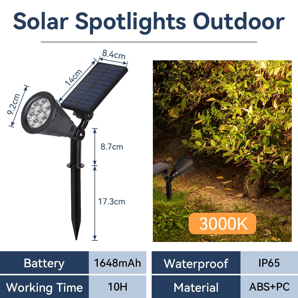 Adjustable Solar LED Waterproof Garden Lights