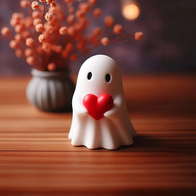 Cute Middle Finger Ghost Figurine Decoration