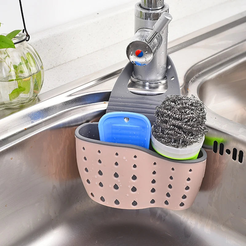 Adjustable Kitchen Sink Storage Drain Basket