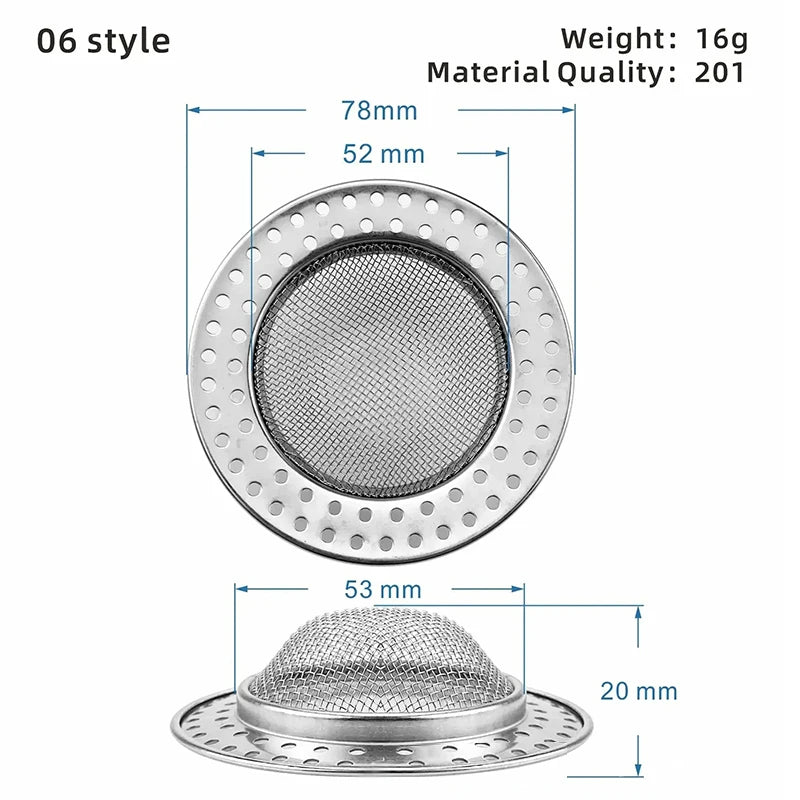 Stainless Steel Mesh Sink Strainer Filter