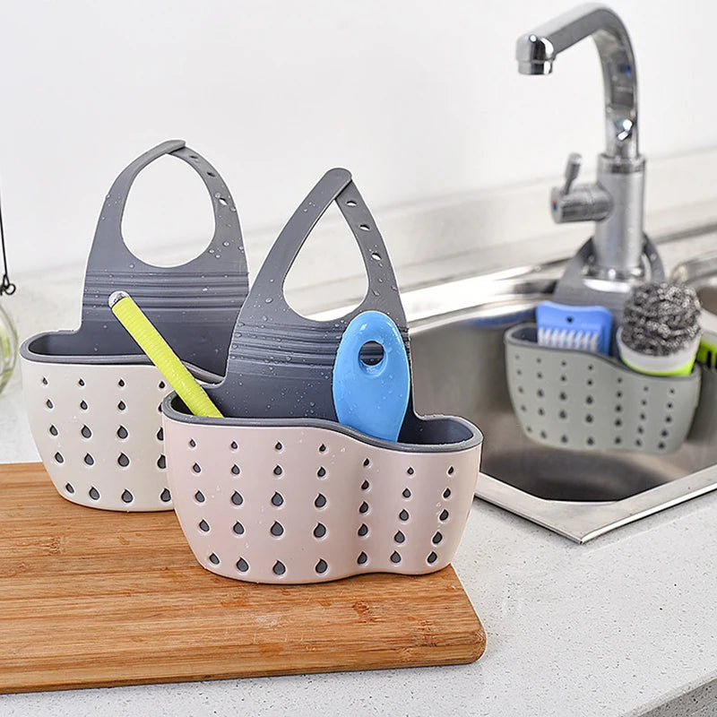 Adjustable Kitchen Sink Storage Drain Basket