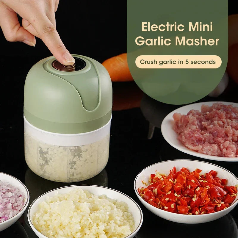 Mini Electric Garlic Chopper USB Grinder