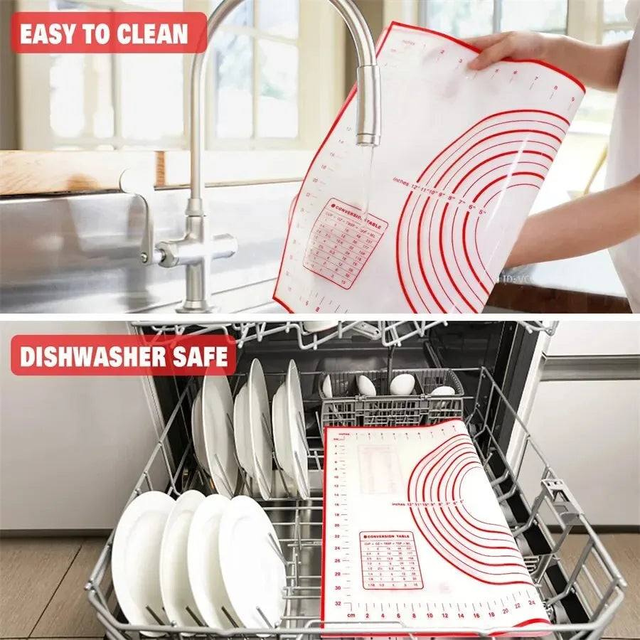 Non-Stick Silicone Baking and Kneading Mat