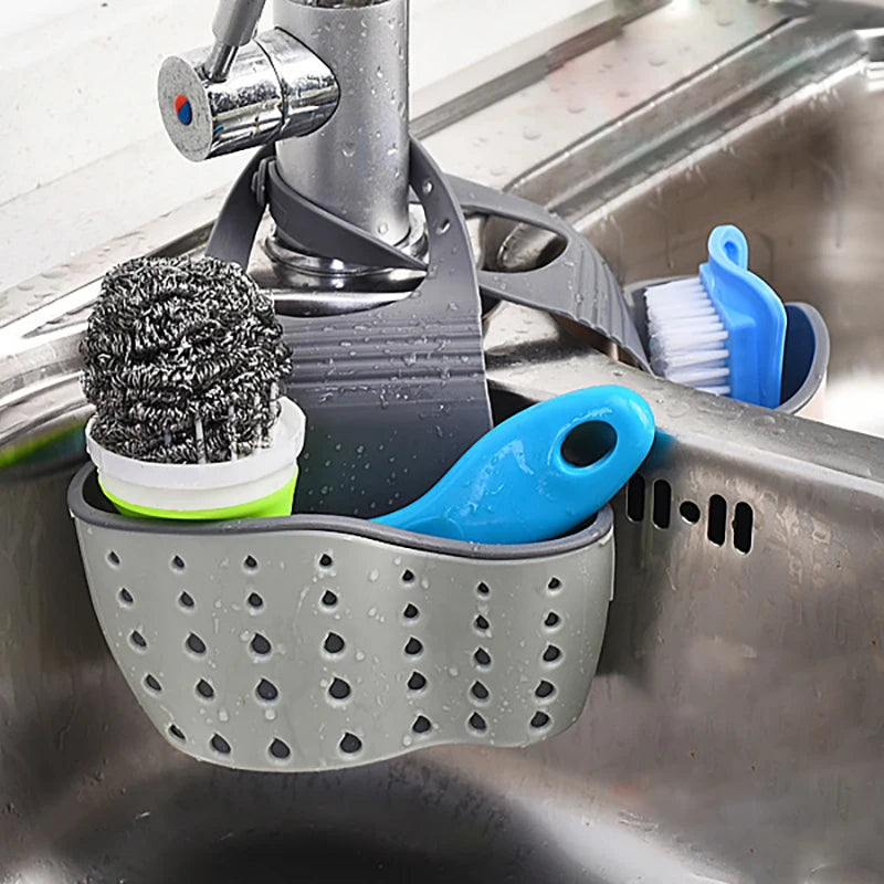 Adjustable Kitchen Sink Storage Drain Basket