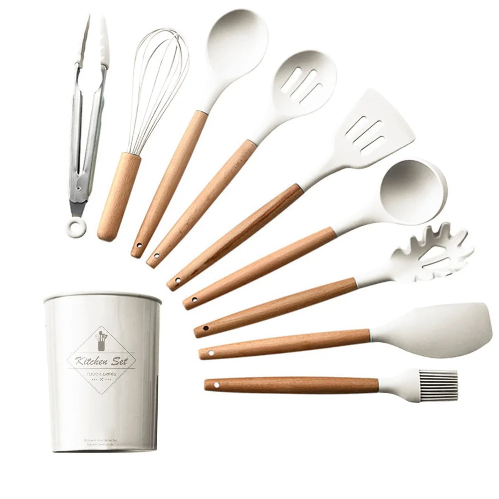 12PCS Silicone Kitchen Utensils Set