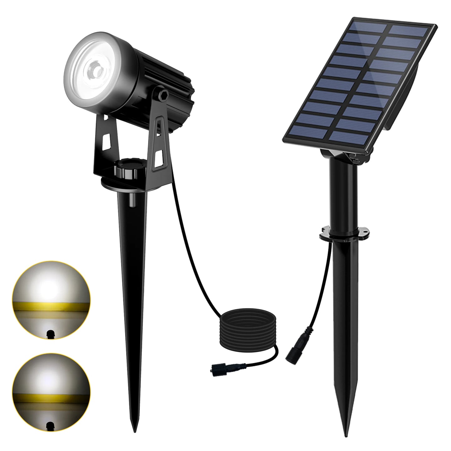 3000K/6000K RGB Solar LED Waterproof Outdoor Spotlight