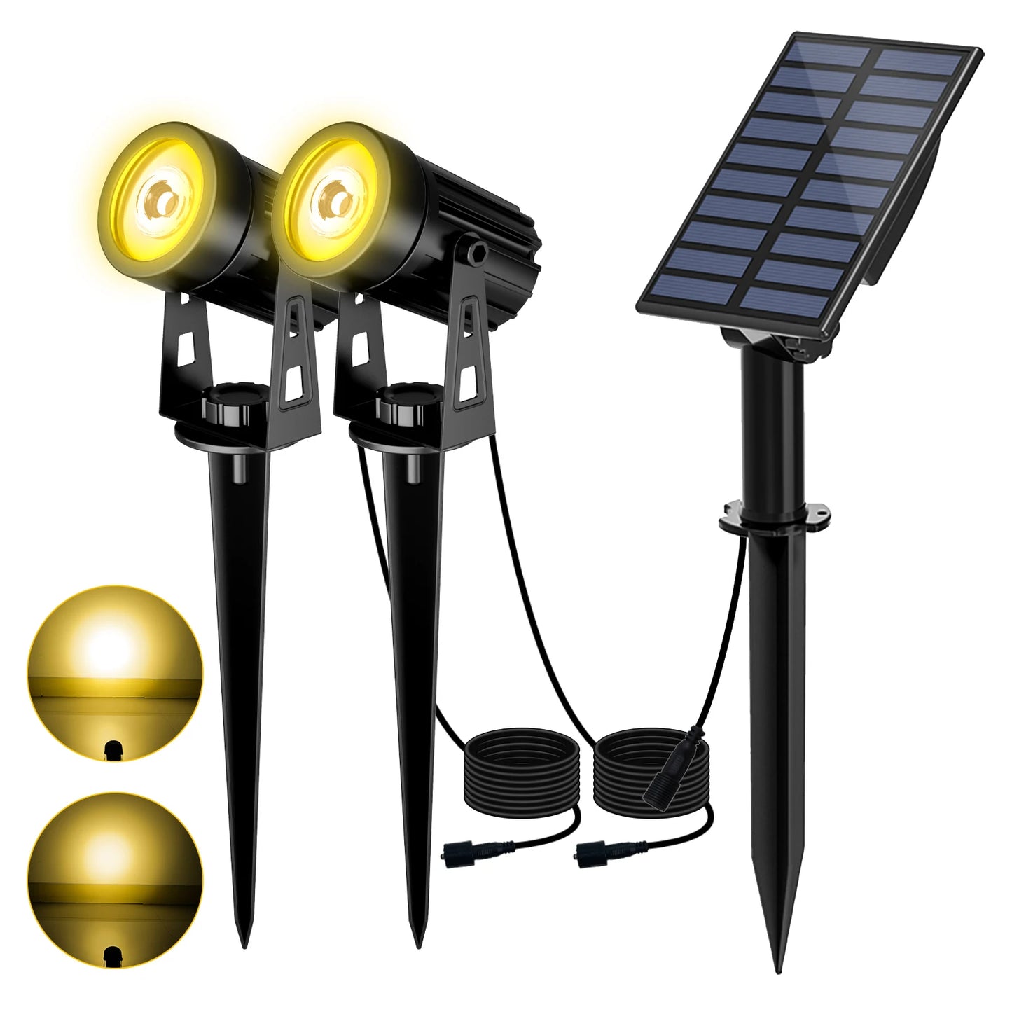 3000K/6000K RGB Solar LED Waterproof Outdoor Spotlight