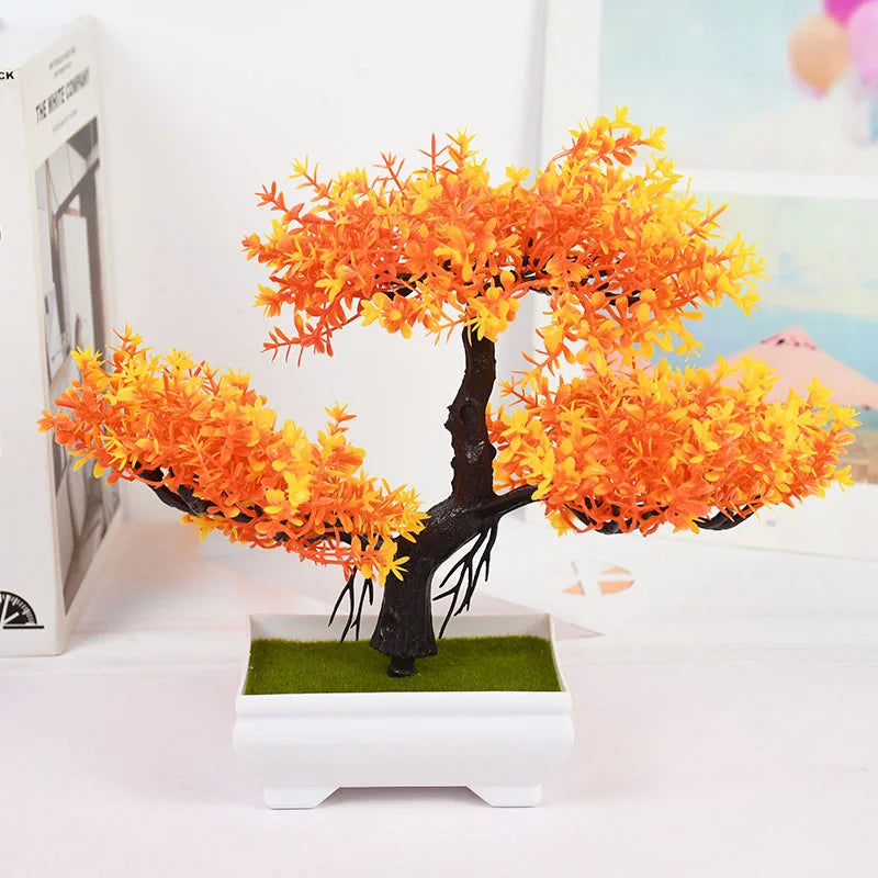 Artificial Bonsai Tree Potted Home Decor