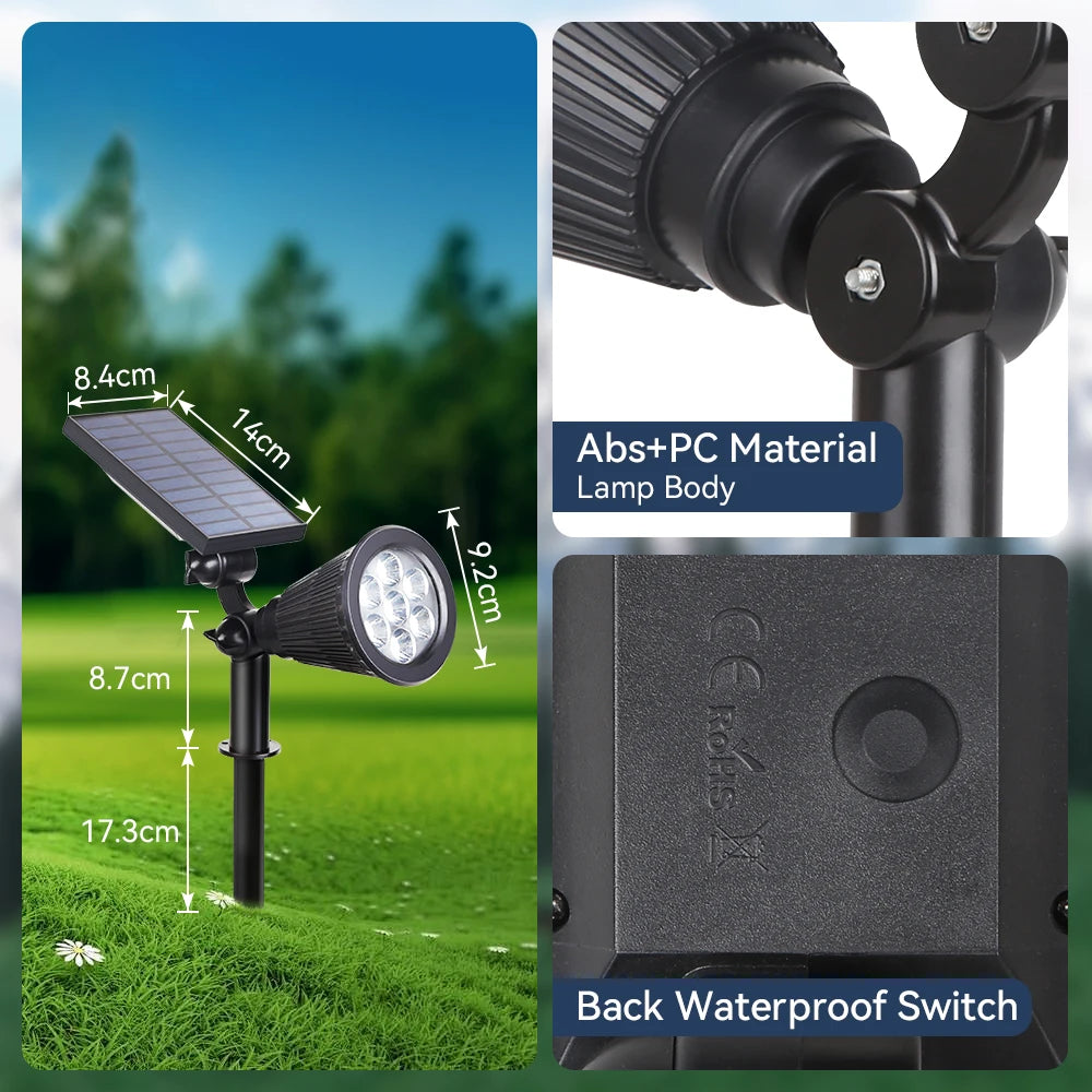 Adjustable Solar LED Waterproof Garden Lights