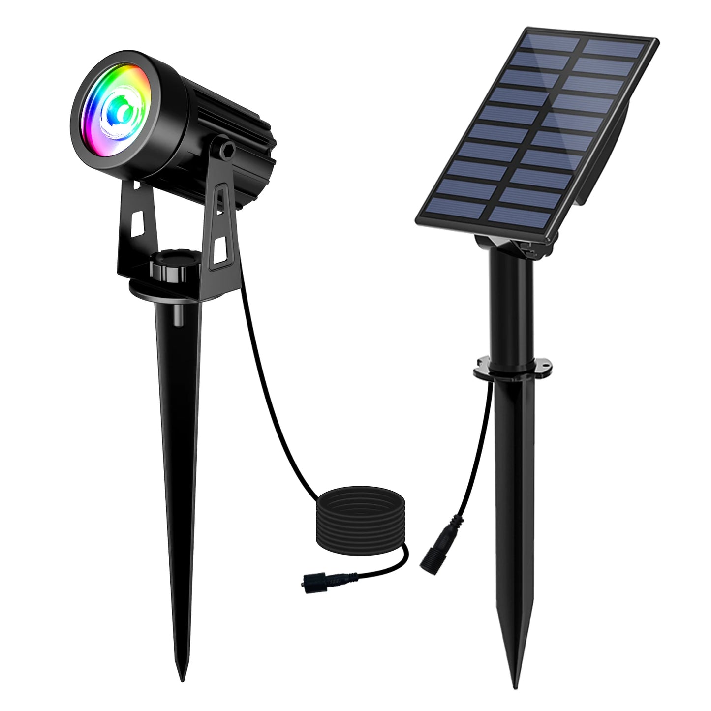 3000K/6000K RGB Solar LED Waterproof Outdoor Spotlight