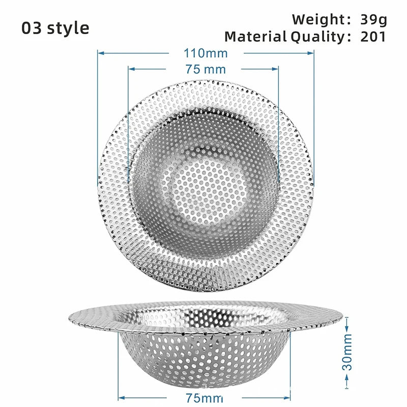 Stainless Steel Mesh Sink Strainer Filter