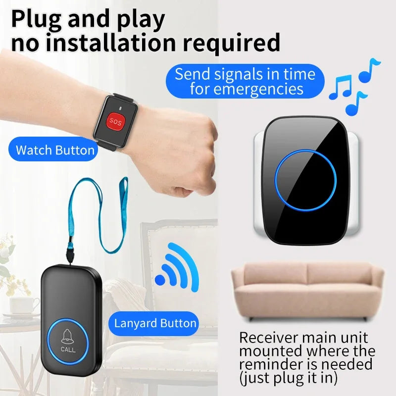 Smart Wireless Caregiver Pager Alert System