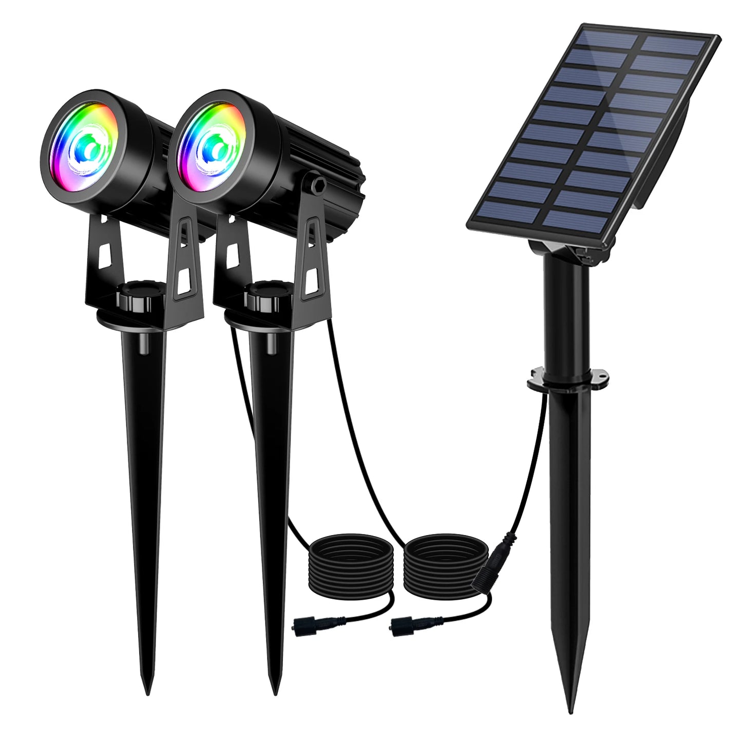 3000K/6000K RGB Solar LED Waterproof Outdoor Spotlight