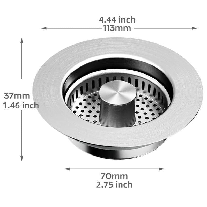 Stainless Steel Kitchen Sink Drain Strainer