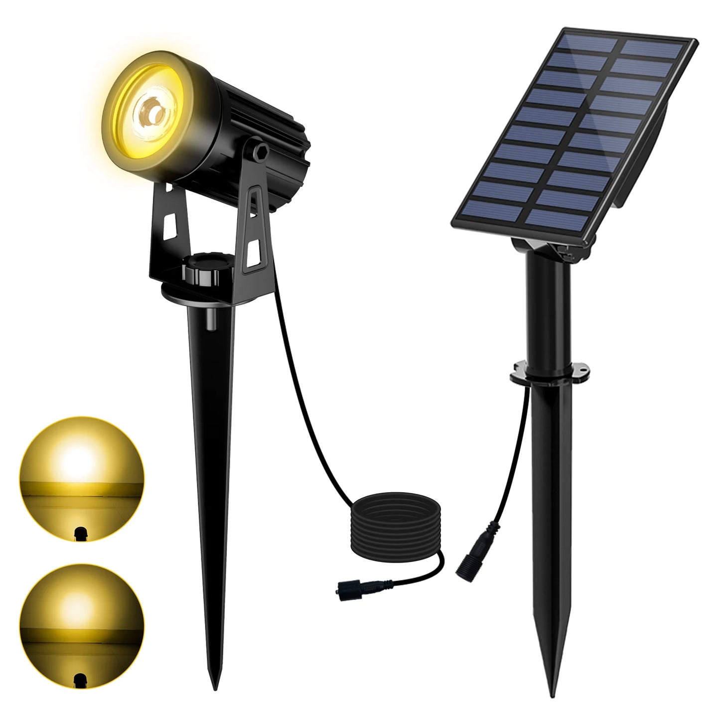 3000K/6000K RGB Solar LED Waterproof Outdoor Spotlight