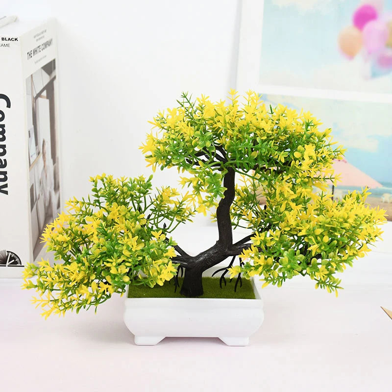 Artificial Bonsai Tree Potted Home Decor